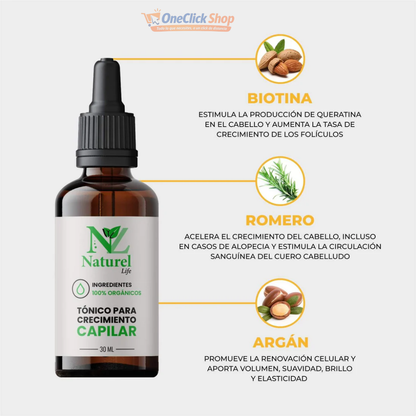 FÓRMULA CAPILAR ANTICAÍDA DE CABELLO NATUREL LIFE