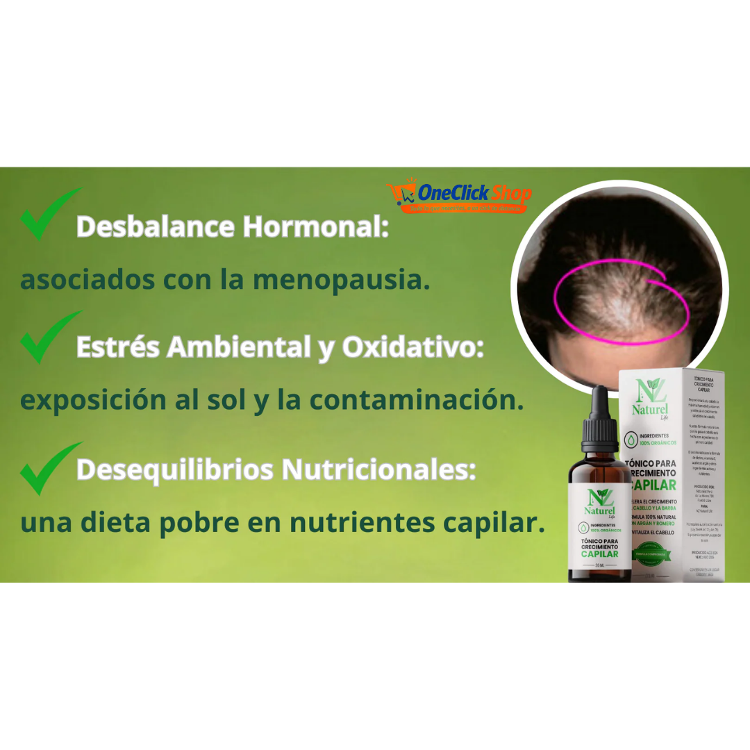 FÓRMULA CAPILAR ANTICAÍDA DE CABELLO NATUREL LIFE